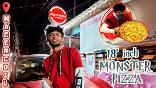 Joe's Pizza Nagercoil Vlog 🍕 | 18 inch Monster Wood Fire Pizza