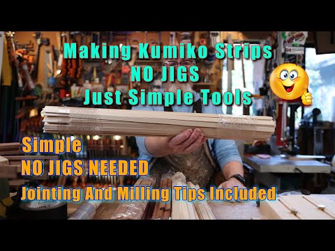 Making Kumiko Strips  NO JIGS 😱🤯 Just Simple Tools 😀👍