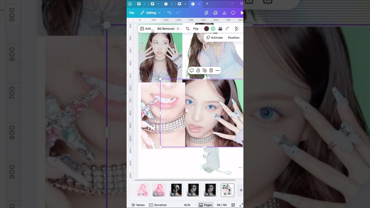 Diseño de póster en Canva de #Nayeon #thisisfor #twice #tutorial #canva