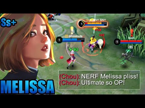 MELISSA GOLDLANE BUILD AND SKILL COMBO! BROKEN DMG MELISSA WITH THIS BUILD! ~Mobile Legend Bang Bang