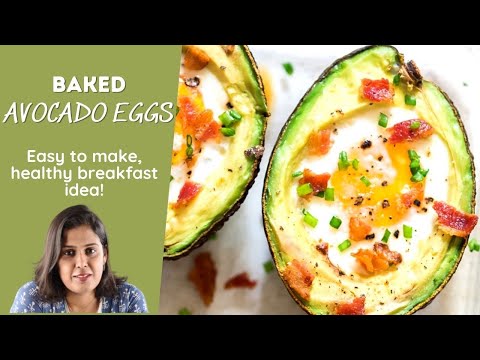 BAKED AVOCADO EGGS is an unique way to bake eggs