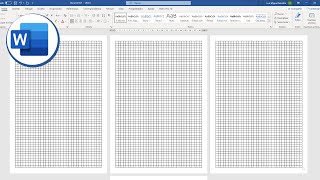 Como hacer una HOJA CUADRICULADA en WORD