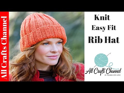 Red Heart Easy Fit Ribbed Hat Yarnspirations
