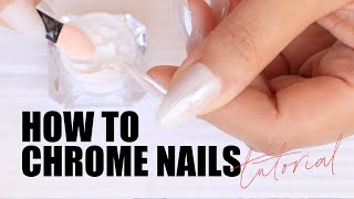 HOW TO Chrome Nails | #EasyNailArt Tutorial for Beginners
