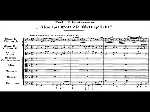 Johann Sebastian Bach - Cantata: Also hat Gott die Welt geliebt, BWV 68. {w/ score.}