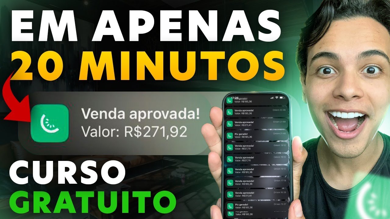CURSO GRATUITO: COMO FAZER A PRIMEIRA VENDA NA KIWIFY EM 20 MINUTOS (Dinheiro online)