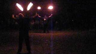 preview picture of video 'Fireshow - duet poi    / nidzica /'