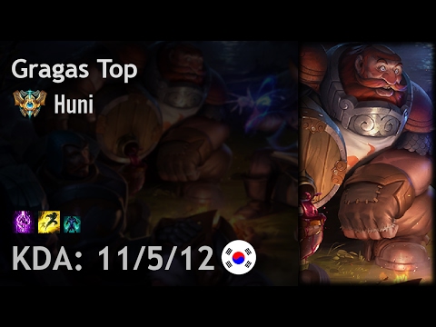 Gragas Top vs Jayce - Huni - KR Challenger Patch 7.3