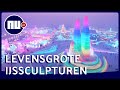 Bezoekers bewonderen ijssculpturen op grootste ijsfestival ter wereld in China | NU.nl