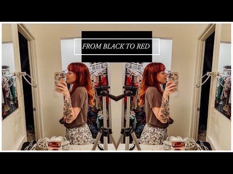 From Brunette to Ginger at home // please don’t recreate this