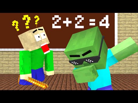 Monster School:  Baldi's Basics Become Teacher?! (Minecraft Movie Animation) | WOA Minecraft