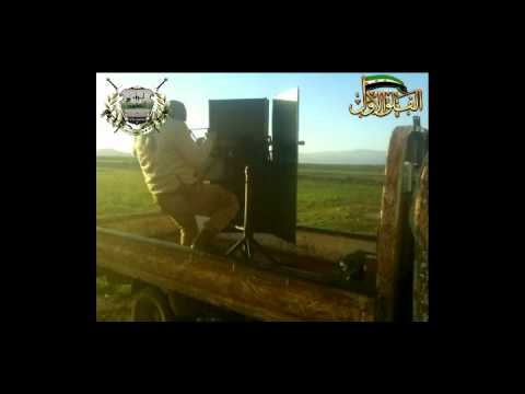 استهداف مقرات النظام برشاش 14.5 من قبل لواء الصابرين في ريف درعا الشمالي