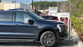 1,000 Mile F-150 Lightning Race Against CCS Using Only Tesla Superchargers w/ The New Adapter!