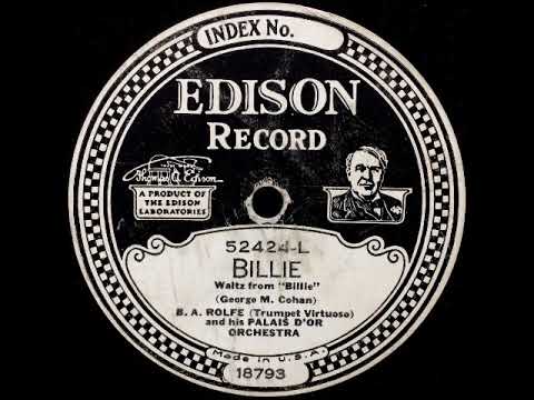 BILLIE by B A Rolfe and his Palais d'Or Orchestra 52424-L