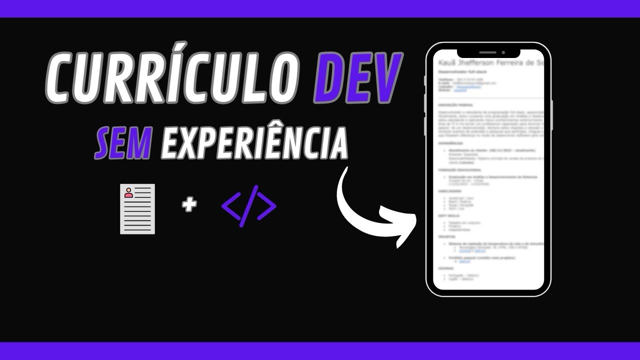 Como criar um currículo LEGAL como PROGRAMADOR (sem ter nenhuma experiência na área!)