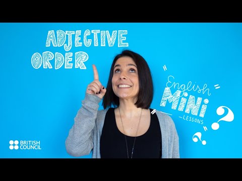 Mini English Lessons: Adjective order