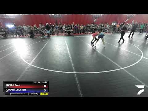 122 Lbs Champ. Round 1 - Sophia Ball, IL Vs Hanah Schuster, MN 425d