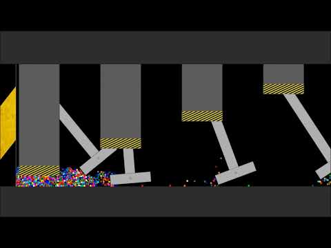 Shutter Crush 8 - Survival Combined Partical Worm Race in Algodoo