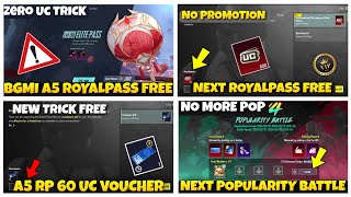 How To Get Free Royal pass In Bgmi /Get 60 UC Voucher Free / Bgmi Next Popularity Battle Date