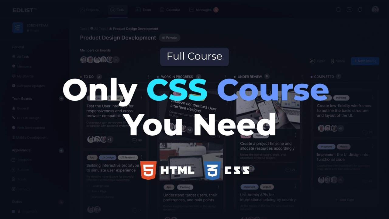 The Only CSS Course You Need to Master CSS | Learn By Building Apps