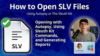 How to Open SLV Files (Sleuth Kit Forensic Snapshot)