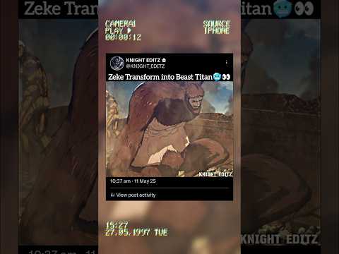 Zeke’s Epic Beast Titan Transformation 🔥 | AOT Final Season Ep 12 | Anime Shorts