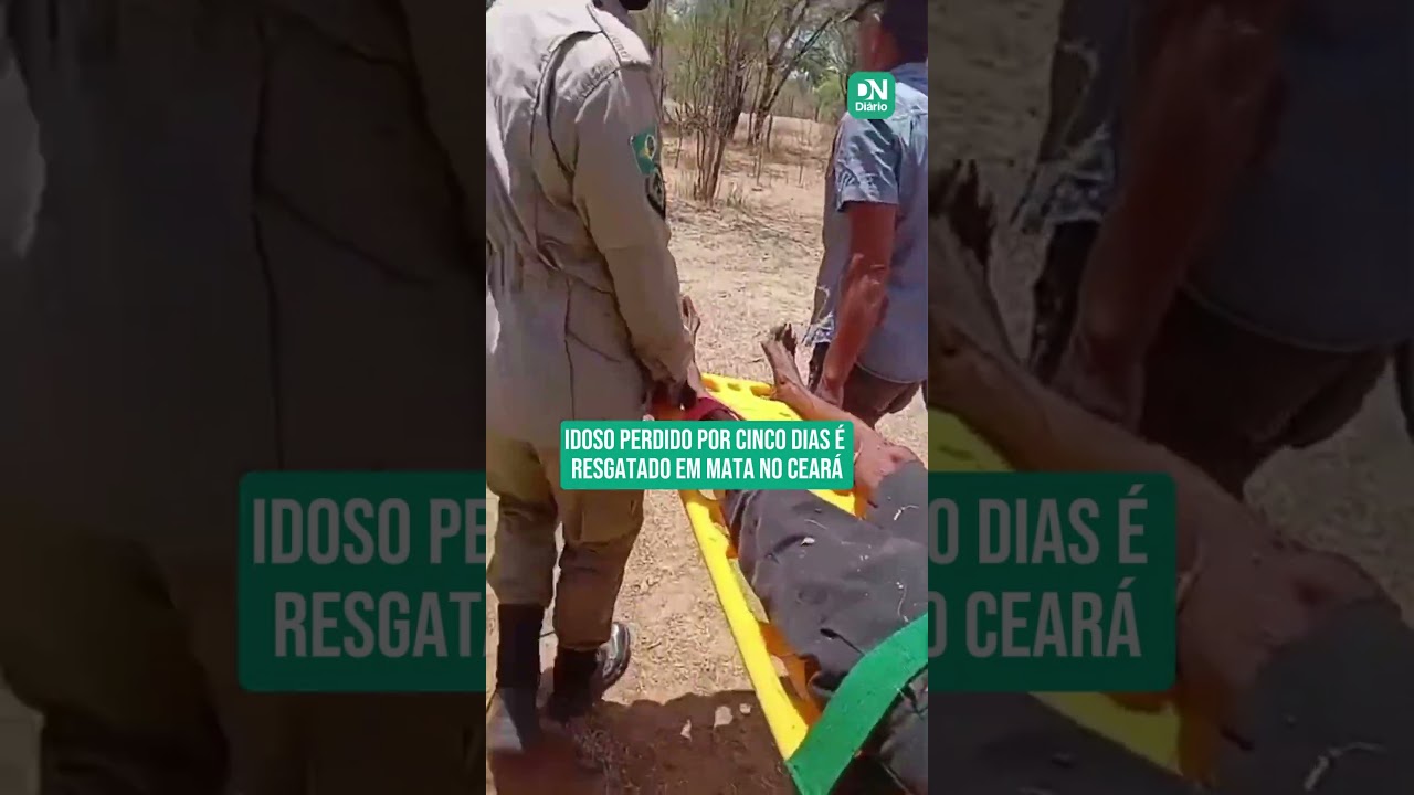 Imagem da notícia Idoso perdido por cinco dias é resgatado em mata no Ceará