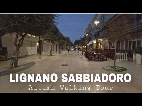 Lignano Walking tour 4k uhd