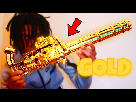 GOLD GEL BLASTER MINI GUN