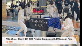 2024 Winter Thrust RYC RJCC Fencing Tournament Y-12 Women's Epee