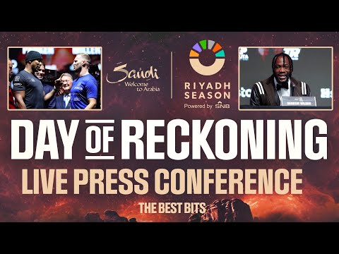 Day Of Reckoning Press Conference: Anthony Joshua, Bivol, Opetaia, Wilder, Hearn Live