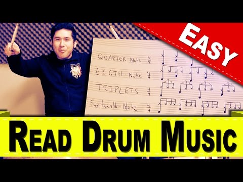 How To Read Drum Music | How To Read Music | How To Play Drums | SuperEpicAwesome