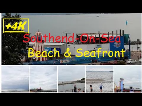 Southend_on_sea//Beach and Seafront- Essex London(5k)First time sea tour in London/Southend walk