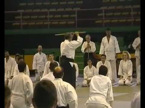 Takemusu Aikido: Saito Morihiro Sensei demonstrates 31 kumi jo mp4