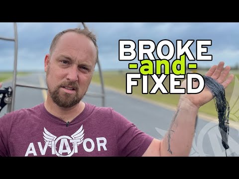 How to Repair a Damaged Paramotor Frame - Net Replacement