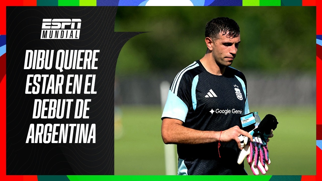 ¡QUIERE ESTAR! DIBU MARTÍNEZ SE ENTRENA CON TODO A DÍAS DEL ESTRENO DE ARGENTINA | ESPN Mundial