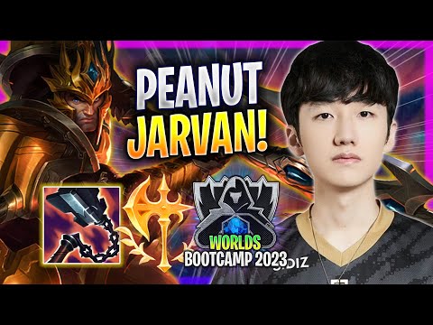 PEANUT IS A GOD WITH JARVAN! - GEN Peanut Plays Jarvan JUNGLE vs Lee Sin! | Bootcamp 2023