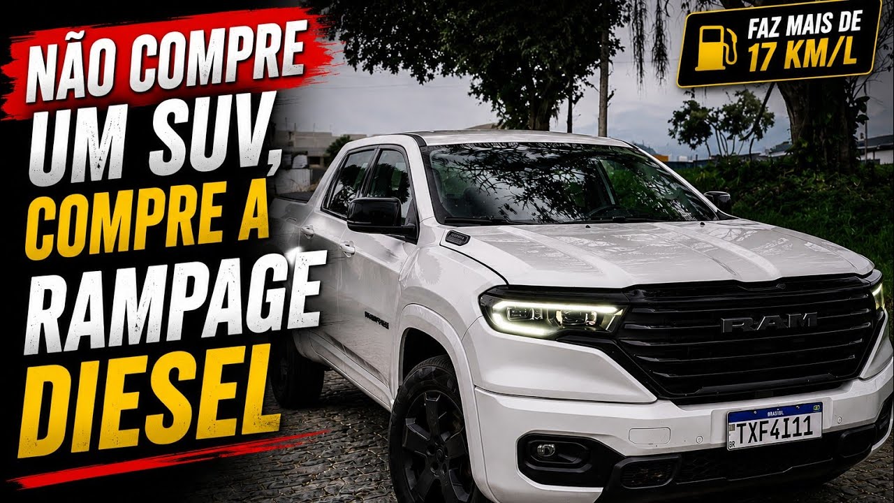 RAM RAMPAGE DIESEL! TUDO QUE VOCÊ PRECISA SABER ANTES DE COMPRAR A MELHOR CAMIONETE DO BRASIL?