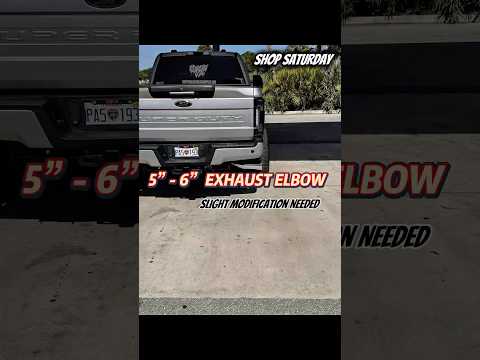 Installing a Chrome Plated 5” to 6” Exhaust Elbow on a 2020-2022 F-250 or F-350 6.7L Powerstroke