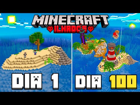 SOBREVIVI 100 DIAS em DUPLA em UMA ILHA no MINECRAFT HARDCORE - O FILME