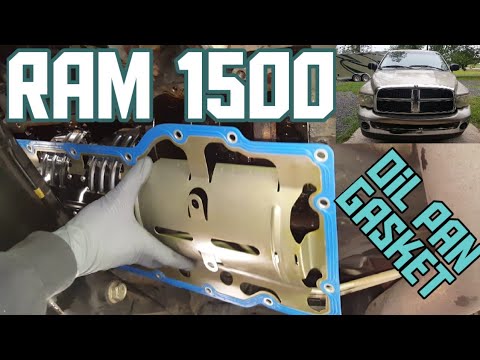 How to replace the oil pan gasket on a Dodge Ram 1500 2001-2008