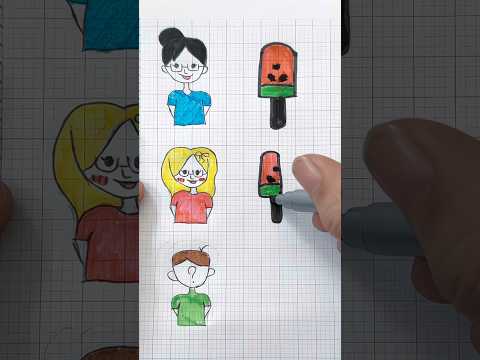 Vẽ kem tặng Mẹ yêu 🍦🥰 #shorts