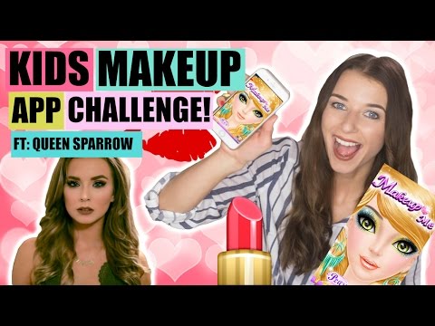 KIDS MAKEUP APP CHALLENGE!| DOES IT ACTUALLY WORK? (Makeup Me App)