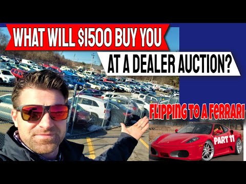 How Cheap are cars at a Dealer auction? - Flipping $400 to a Ferrari Part 11 - Flying Wheels
