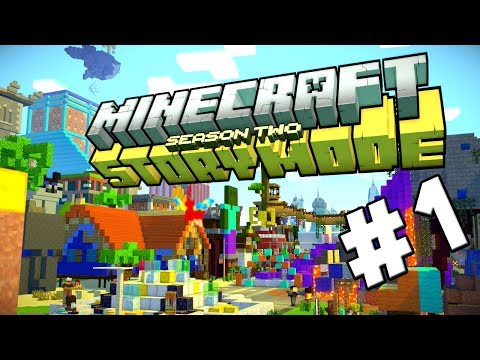 Minecraft Story Mode Season 2 Episode 1 Walkthrough Part 1 - Interns, Doggies & Statues, Oh My!