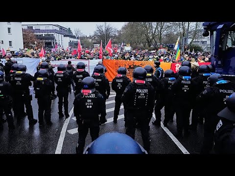 Ausschreitungen in Gießen: Massenproteste prägen den Start des AfD-Jugendkongresses