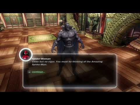 Spider-Woman and Grey Gargoyle interaction