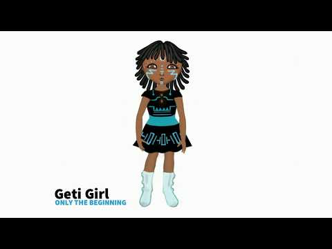 OpenToonz : Cut-Out Character.  My first attempt. Geti Girl