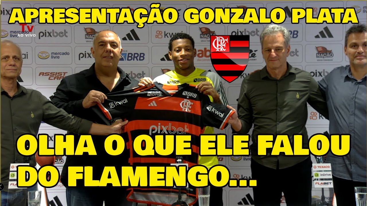 ENTREVISTA COLETIVA DE APRESENTAÇÃO DE GONZALO PLATA NO FLAMENGO!