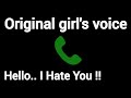 Hello I Hate You Original Girl S Voice Prank Call Girlvoiceprank Call Originalgirlsoundhub